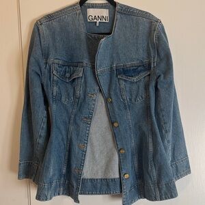 Ganni Classic Blue Jean Jacket